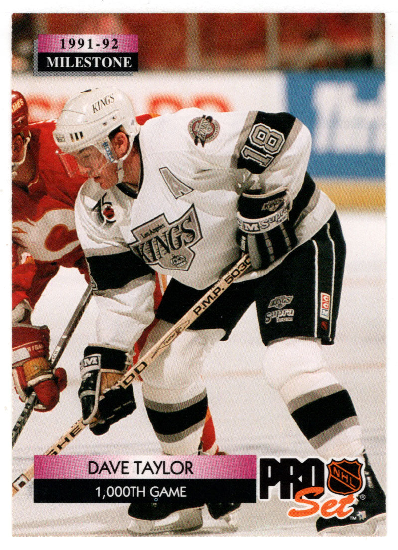 Dave Taylor - Los Angeles Kings - Milestone (NHL Hockey Card) 1992-93 Pro Set # 258 Mint