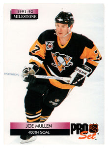 Joe Mullen - Pittsburgh Penguins - Milestone (NHL Hockey Card) 1992-93 Pro Set # 262 Mint