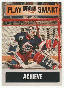 Bob Essensa - Winnipeg Jets - Play Smart (NHL Hockey Card) 1992-93 Pro Set # 267 Mint