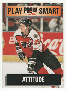 Terry Carkner - Philadelphia Flyers - Play Smart (NHL Hockey Card) 1992-93 Pro Set # 269 Mint