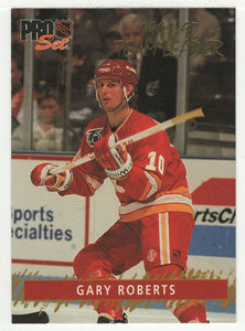 Gary Roberts - Calgary Flames - Gold Team Leaders (NHL Hockey Card) 1992-93 Pro Set # 1 Mint