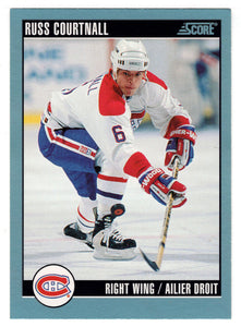 Russ Courtnall - Montreal Canadiens (NHL Hockey Card) 1992-93 Score Canadian # 4 Mint