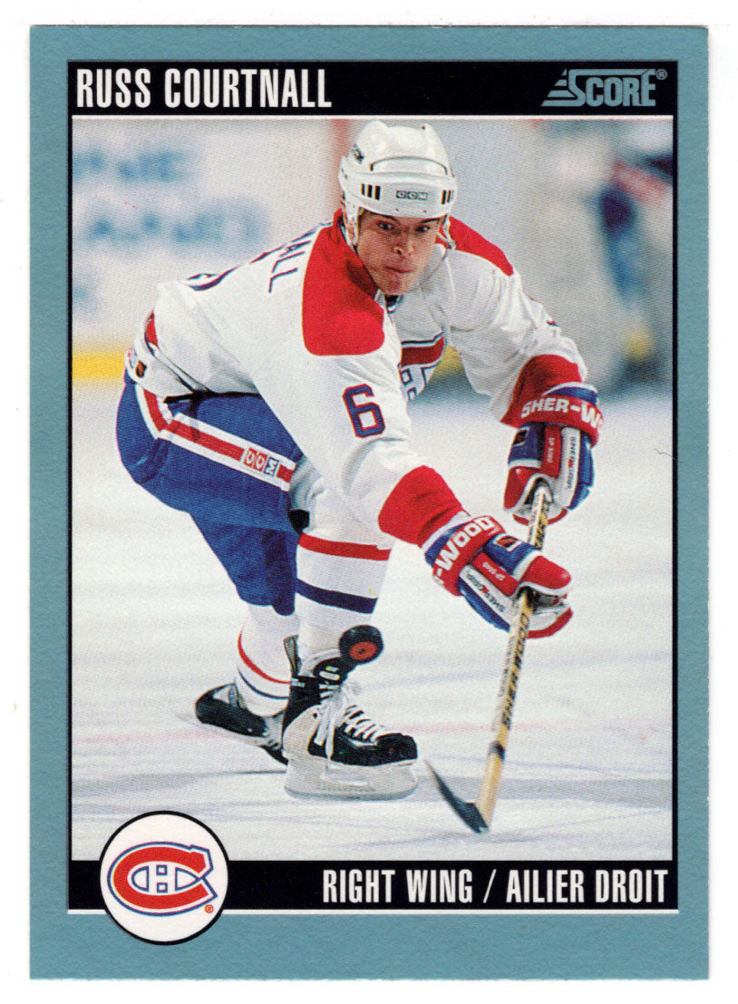 Russ Courtnall - Montreal Canadiens (NHL Hockey Card) 1992-93 Score Canadian # 4 Mint
