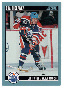 Esa Tikkanen - Edmonton Oilers (NHL Hockey Card) 1992-93 Score Canadian # 16 Mint