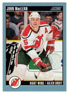 John MacLean - New Jersey Devils (NHL Hockey Card) 1992-93 Score Canadian # 30 Mint