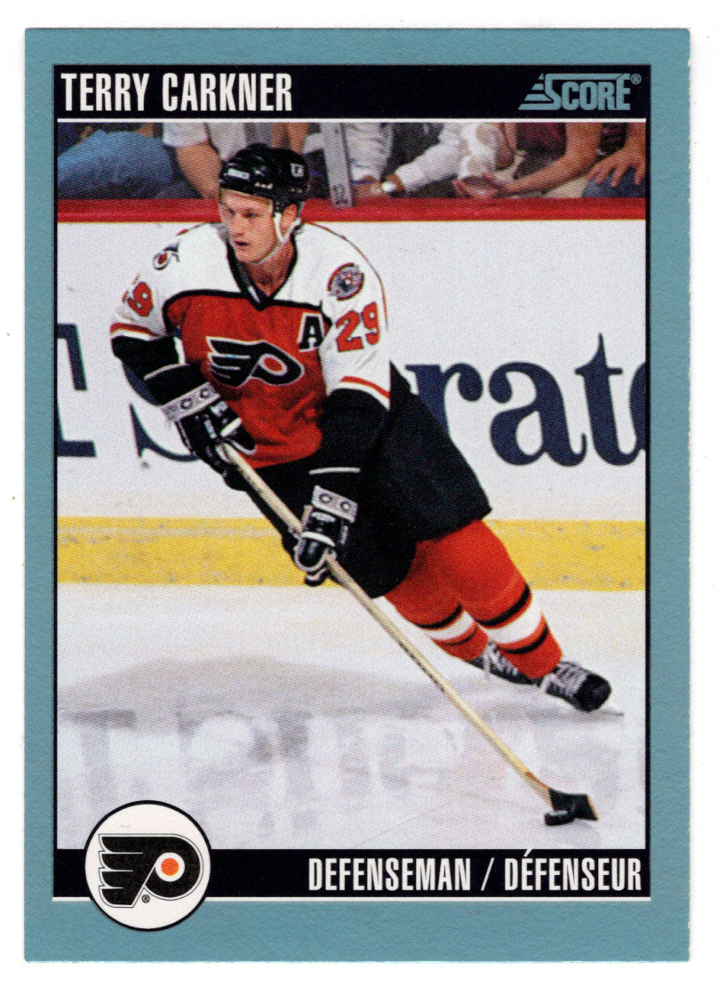 Terry Carkner - Philadelphia Flyers (NHL Hockey Card) 1992-93 Score Canadian # 66 Mint