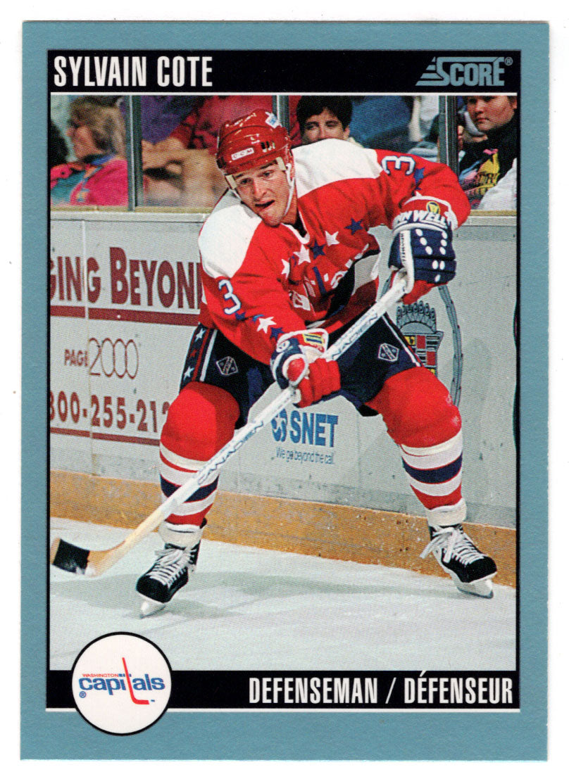 Sylvain Cote - Washington Capitals (NHL Hockey Card) 1992-93 Score Canadian # 78 Mint