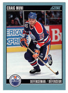 Craig Muni - Edmonton Oilers (NHL Hockey Card) 1992-93 Score Canadian # 81 Mint