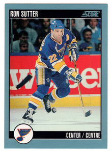 Ron Sutter - St. Louis Blues (NHL Hockey Card) 1992-93 Score Canadian # 86 Mint