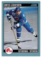 Curtis Leschyshyn - Quebec Nordiques (NHL Hockey Card) 1992-93 Score Canadian # 87 Mint