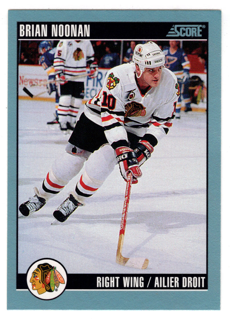 Brian Noonan - Chicago Blackhawks (NHL Hockey Card) 1992-93 Score Canadian # 89 Mint