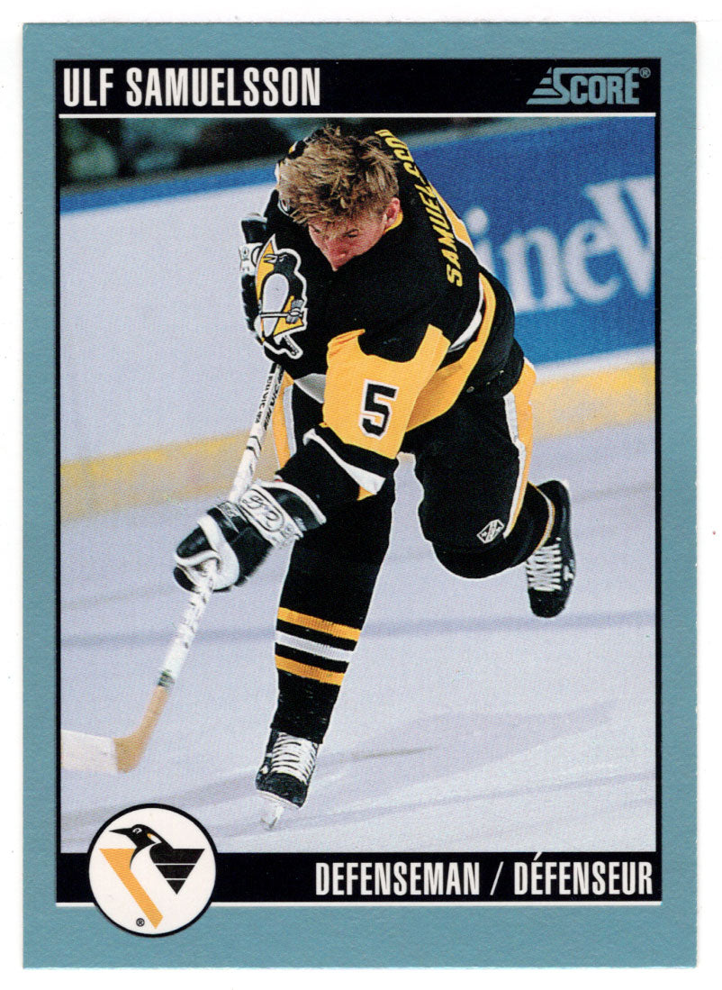Ulf Samuelsson - Pittsburgh Penguins (NHL Hockey Card) 1992-93 Score Canadian # 90 Mint