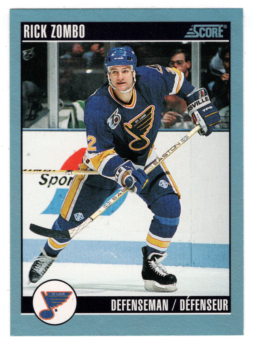 Rick Zombo - St. Louis Blues (NHL Hockey Card) 1992-93 Score Canadian # 154 Mint