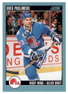 Greg Paslawski - Quebec Nordiques (NHL Hockey Card) 1992-93 Score Canadian # 175 Mint