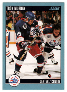 Troy Murray - Winnipeg Jets (NHL Hockey Card) 1992-93 Score Canadian # 189 Mint