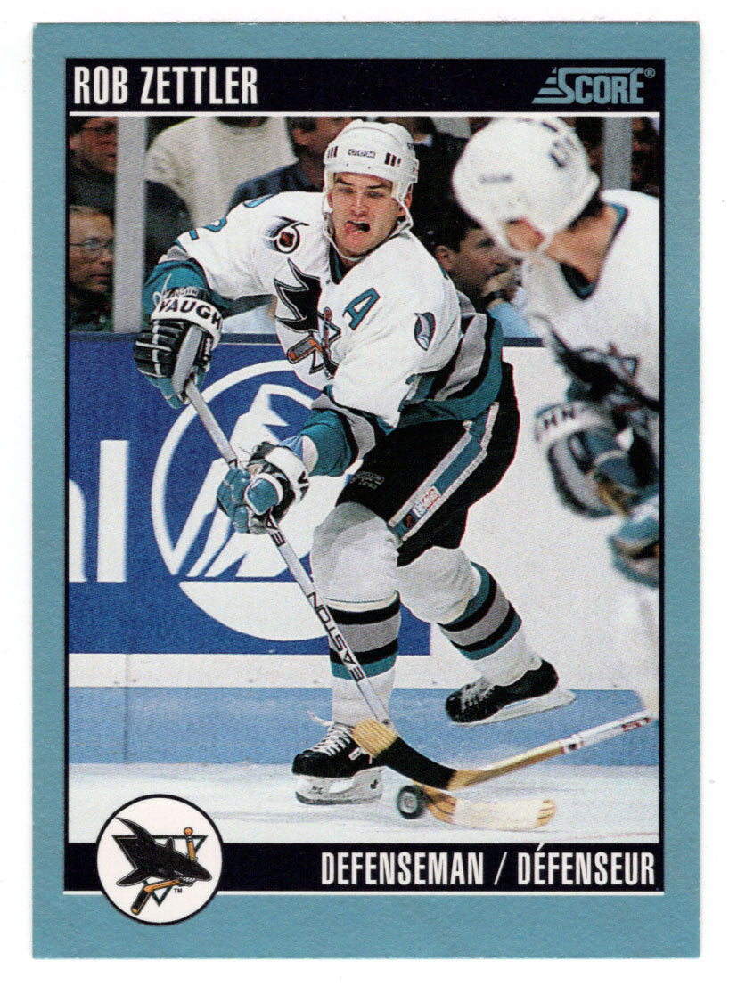 Rob Zettler - San Jose Sharks (NHL Hockey Card) 1992-93 Score Canadian # 191 Mint