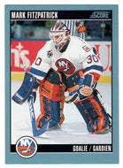 Mark Fitzpatrick - New York Islanders (NHL Hockey Card) 1992-93 Score Canadian # 210 Mint
