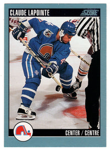 Claude Lapointe - Quebec Nordiques (NHL Hockey Card) 1992-93 Score Canadian # 219 Mint