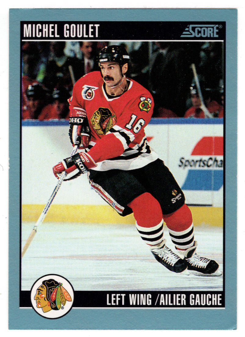 Michel Goulet - Chicago Blackhawks (NHL Hockey Card) 1992-93 Score Canadian # 222 Mint