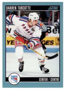 Darren Turcotte - New York Rangers (NHL Hockey Card) 1992-93 Score Canadian # 224 Mint