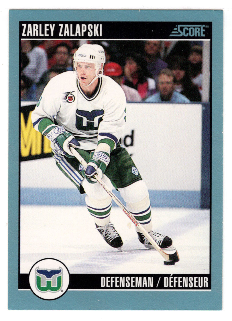 Zarley Zalapski - Hartford Whalers (NHL Hockey Card) 1992-93 Score Canadian # 238 Mint