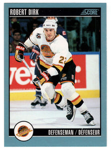 Robert Dirk - Vancouver Canucks (NHL Hockey Card) 1992-93 Score Canadian # 279 Mint