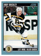 Andy Brickley - Boston Bruins (NHL Hockey Card) 1992-93 Score Canadian # 296 Mint