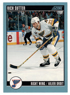Rich Sutter - St. Louis Blues (NHL Hockey Card) 1992-93 Score Canadian # 327 Mint