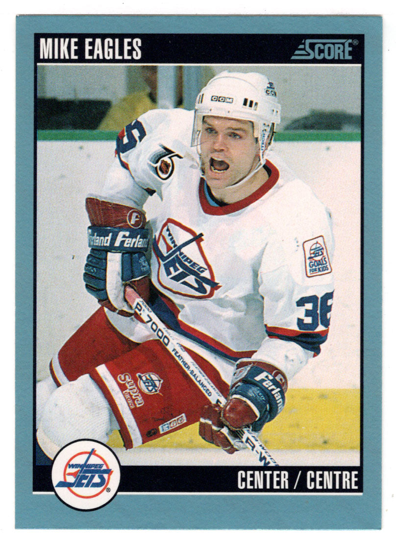 Mike Eagles - Winnipeg Jets (NHL Hockey Card) 1992-93 Score Canadian # 345 Mint