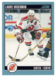 Laurie Boschman - New Jersey Devils (NHL Hockey Card) 1992-93 Score Canadian # 374 Mint