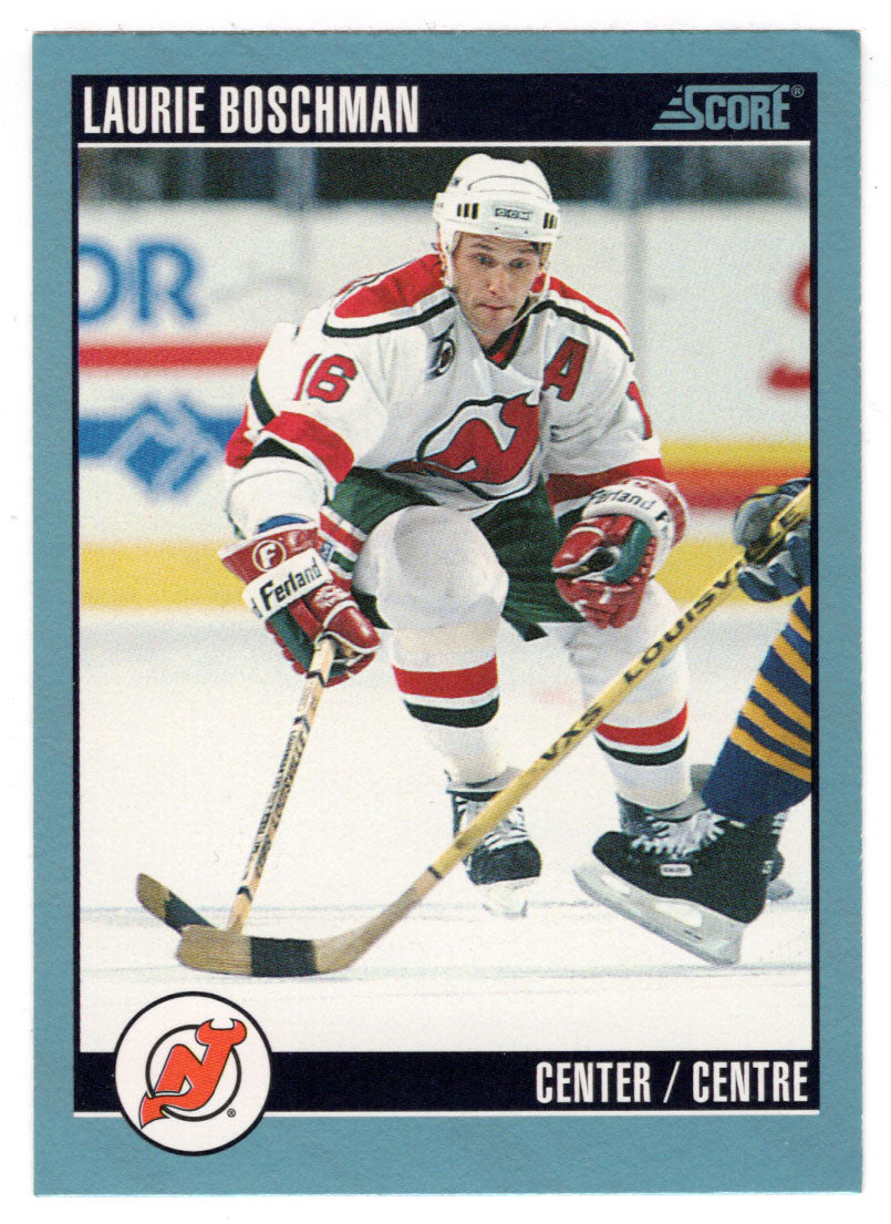 Laurie Boschman - New Jersey Devils (NHL Hockey Card) 1992-93 Score Canadian # 374 Mint