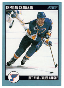 Brendan Shanahan - St. Louis Blues (NHL Hockey Card) 1992-93 Score Canadian # 392 Mint