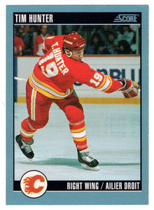 Tim Hunter - Calgary Flames (NHL Hockey Card) 1992-93 Score Canadian # 403 Mint