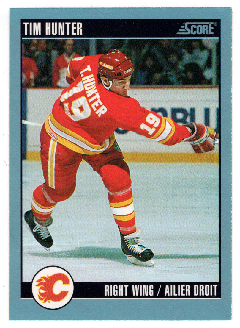 Tim Hunter - Calgary Flames (NHL Hockey Card) 1992-93 Score Canadian # 403 Mint