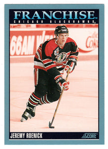 Jeremy Roenick - Chicago Blackhawks - Franchise Player (NHL Hockey Card) 1992-93 Score Canadian # 422 Mint