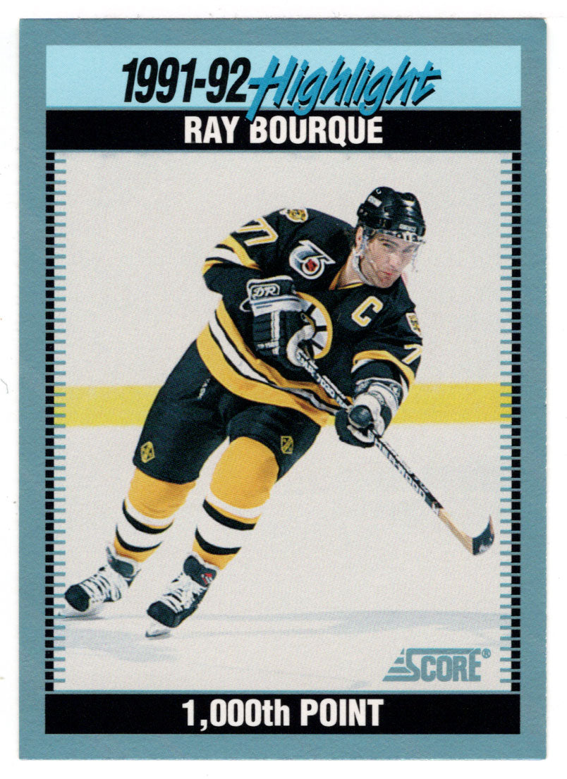 Ray Bourque - Boston Bruins - 1991-92 Highlights (NHL Hockey Card) 1992-93 Score Canadian # 447 Mint