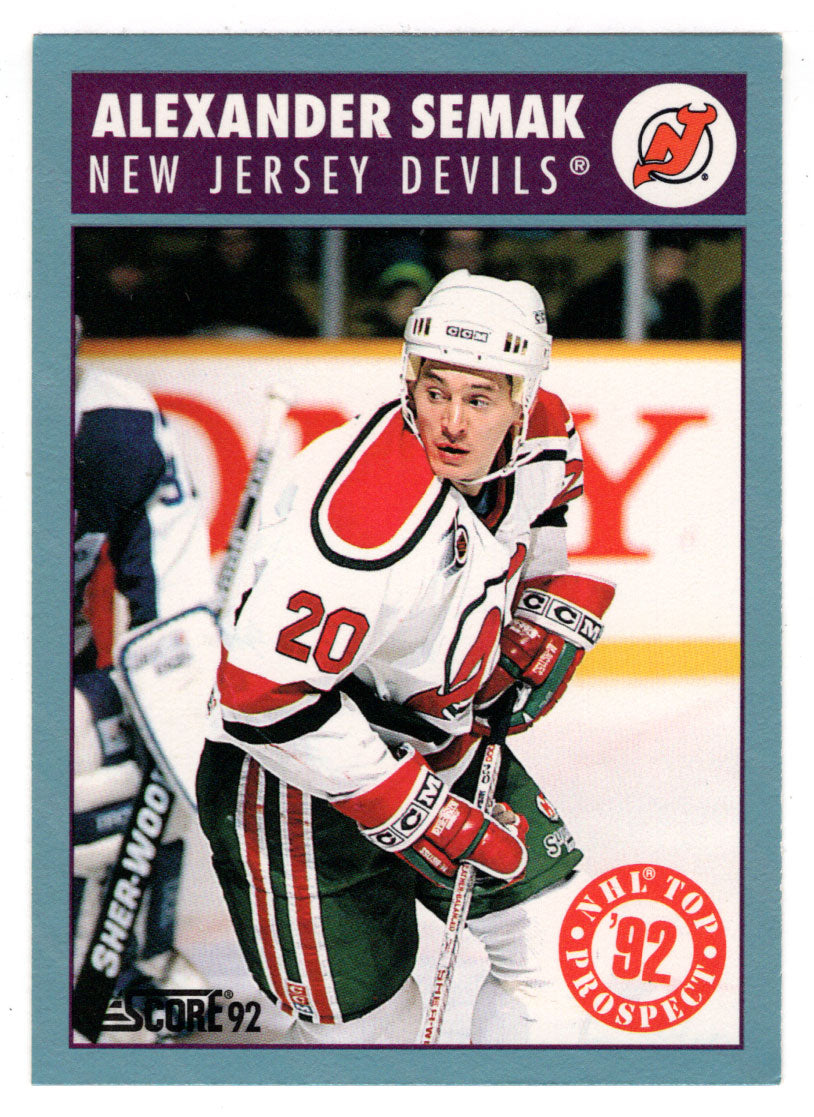 Alexander Semak - New Jersey Devils - Top Prospects (NHL Hockey Card) 1992-93 Score Canadian # 451 Mint