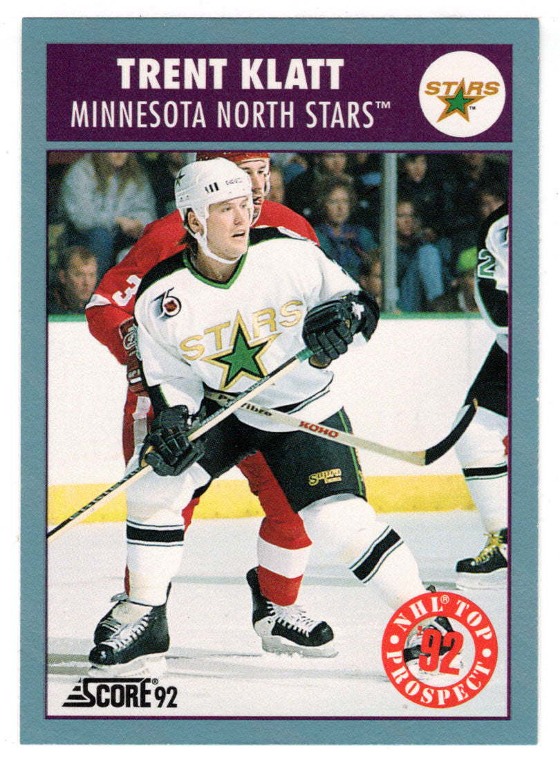 Trent Klatt RC - Minnesota North Stars - Top Prospects (NHL Hockey Card) 1992-93 Score Canadian # 482 Mint