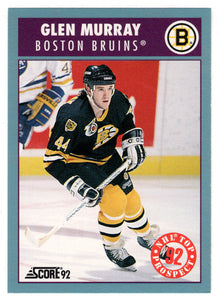 Glen Murray - Boston Bruins - Top Prospects (NHL Hockey Card) 1992-93 Score Canadian # 484 Mint