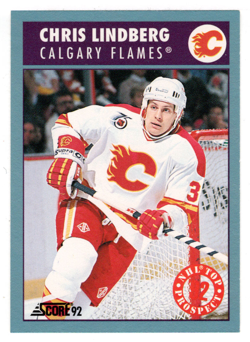 Chris Lindberg - Calgary Flames - Top Prospects (NHL Hockey Card) 1992-93 Score Canadian # 485 Mint