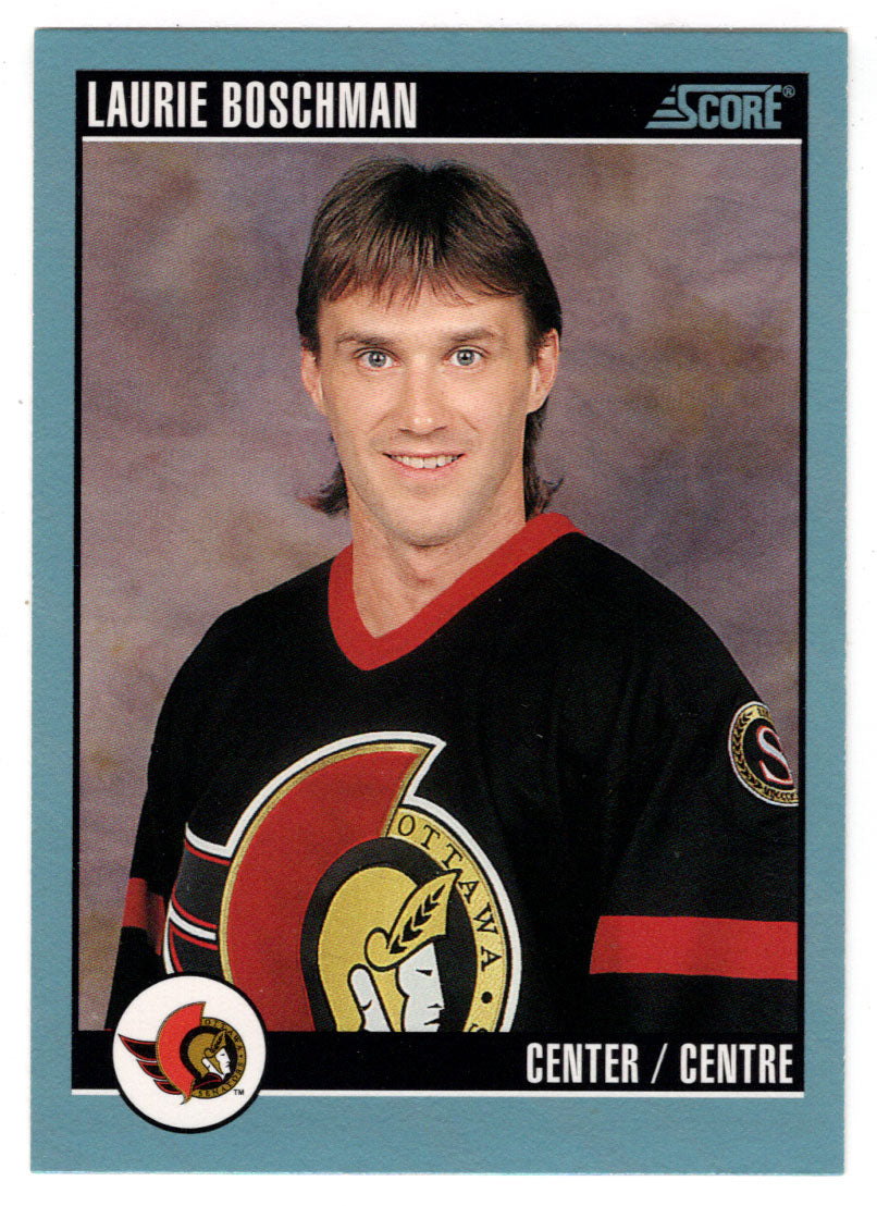 Laurie Boschman - Ottawa Senators (NHL Hockey Card) 1992-93 Score Canadian # 513 Mint