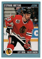 Stephane Matteau - Chicago Blackhawks (NHL Hockey Card) 1992-93 Score Canadian # 543 Mint