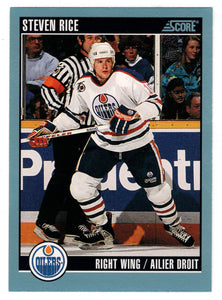 Steven Rice - Edmonton Oilers (NHL Hockey Card) 1992-93 Score Canadian # 545 Mint
