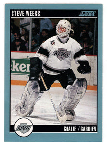 Steve Weeks - Los Angeles Kings (NHL Hockey Card) 1992-93 Score Canadian # 547 Mint