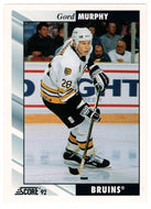 Gord Murphy - Boston Bruins (NHL Hockey Card) 1992-93 Score # 29 Mint