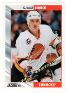 Gerald Diduck - Vancouver Canucks (NHL Hockey Card) 1992-93 Score # 34 Mint