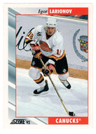 Igor Larionov - Vancouver Canucks (NHL Hockey Card) 1992-93 Score # 58 Mint