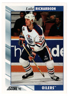 Luke Richardson - Edmonton Oilers (NHL Hockey Card) 1992-93 Score # 62 Mint
