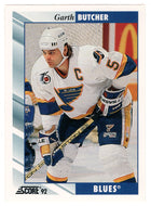 Garth Butcher - St. Louis Blues (NHL Hockey Card) 1992-93 Score # 65 Mint
