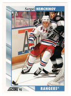 Sergei Nemchinov - New York Rangers (NHL Hockey Card) 1992-93 Score # 115 Mint